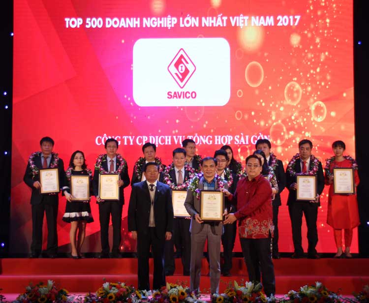 Savico nhận giải thưởng Top 500 doanh nghiệp lớn nhất Việt Nam